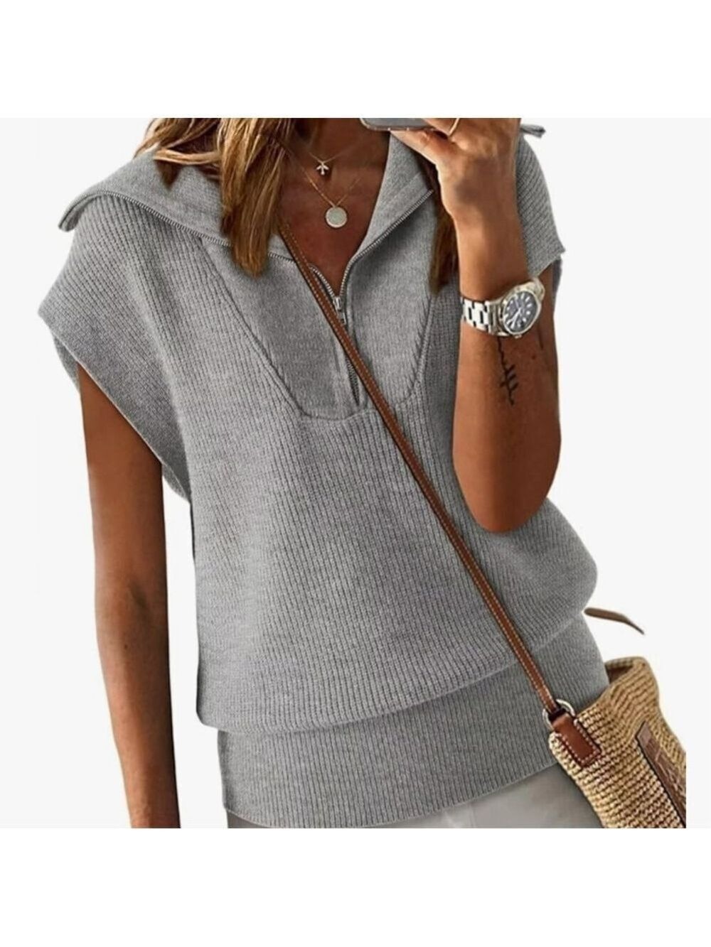 Cozy Coastal Women's Gray Cowl Neck Sweater Size 2XL